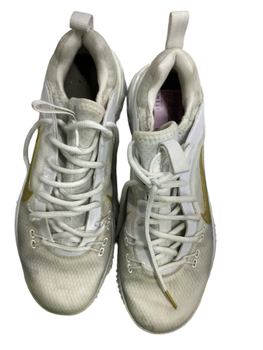 Used Nike CC6 LAX Cleats Mens White Senior 8.5 11613-S000180142