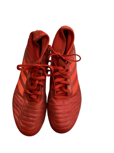 Used Adidas PREDATOR Soccer Cleats Red Senior 5 11613-S000180136