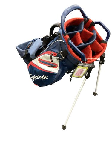 Used Taylormade STAND BAG NAVY/RED Mens Stand Bag Navy Blue 11613-S000180118