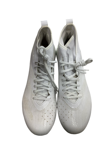 Used Adidas ADIZERO Adult FB Cleats White Senior 10.5 11613-S000180071
