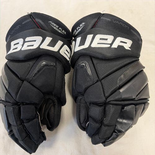 Senior Size 14 Inch Bauer Vapor X 100 Ice Hockey Player Gloves