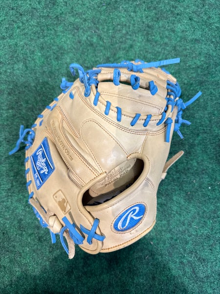Blonde Rawlings Gold Glove Elite RH Catcher's Baseball Glove 33" (Used)