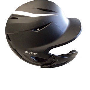 Used Easton ELITE 6 1/2 - 7 1/8 W/ JAWGUARD Batting Helmet No Mask Black MD 11760-S000090503