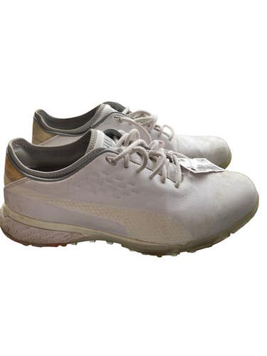 Used Puma Mens Golf Shoes White Senior 8 11883-S000150156