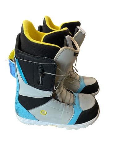 Used Burton IMPRINT 1 Mens Snowboard Boots Royal Blue Senior 10 11883-S000158992