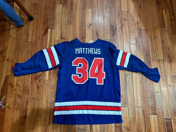 Auston Mathews - Team USA Olympic Replica Jersey - Youth Large - Authentic - New