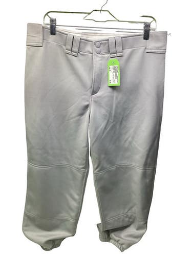 Used Mizuno GRAY SOFTBALL PANT BB/SB Pant Womens Silver XL 11347-S000267063