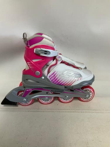 Used Bladerunner PHOENIX ADJ 2-6 Senior Rec Fitness Skates White Adjustable 11823-S000038409