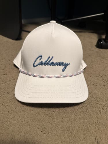 White Callaway Rope Hat - Lightly Used