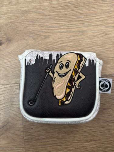 Pins & Aces Hot Dog mallet putter headcover