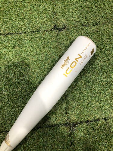2024 Rawlings Icon Composite Bat USSSA Certified (-10) Composite 17 oz 27" (Used)