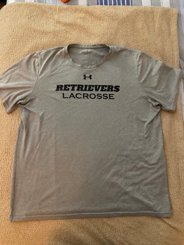 UMBC Lacrosse Gray Team Issued Large Shooting Shirt
