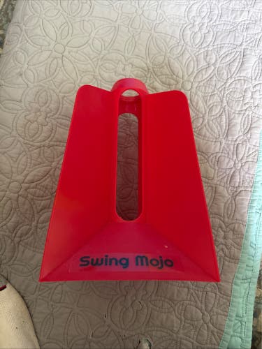 Swing Mojo Batting Aid Baseball Softball Training Tool Red Plastic Adult