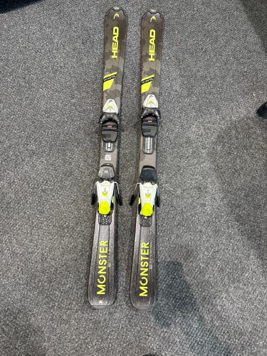 HEAD Monster 127 cm All Mountain Skis With Head SLR 7.5 AC GW Bindings (Used)