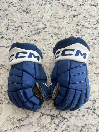 CCM JetSpeed FT1 Gloves 15" Pro Stock Toronto Maple Leafs