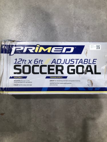 Primed 12ft x 6ft Adjustable Soccer Goal (New)