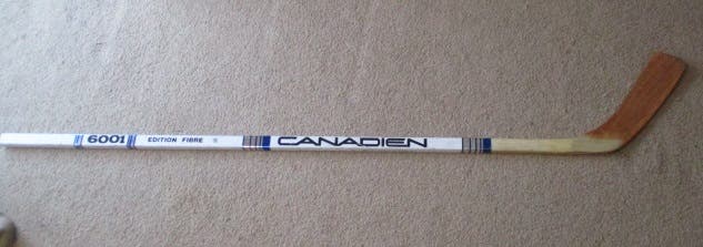 Vintage Wooden Hockey Stick Canadien 6001 L6 S Edition Fibre Left Shot