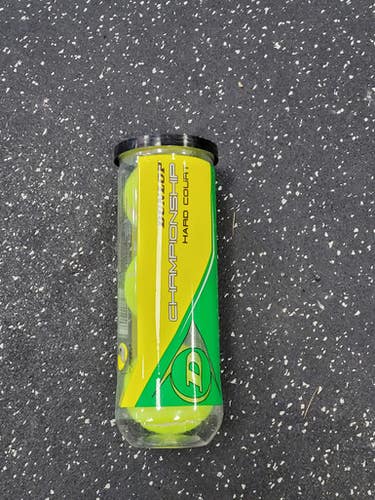 Used Dunlop CHAMPIONSHIP HARD COURT 3-ball Tennis Canister 11849-S000038801