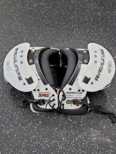 Used Rawlings SRG MOMENTUM FB Shoulder Pads White XXS 11849-S000038790