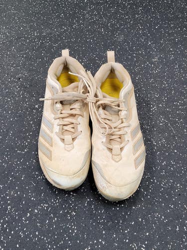 Used Adidas BASEBALL CLEATS BB/SB Cleats White Senior 10.5 11849-S000038781