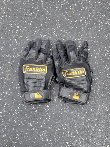 Used Franklin BB/SB Batting Gloves Black LG 11849-S000038778