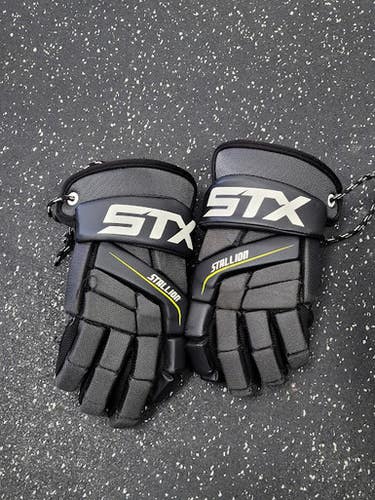 Used STX STALLION 200 Lacrosse Gloves Mens Black MD 11849-S000038729