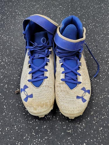 Used Under Armour Adult FB Cleats White Senior 11 11849-S000038719