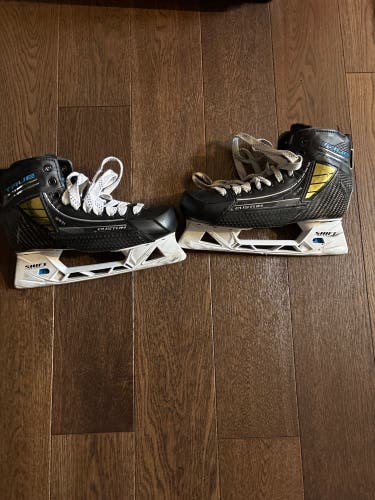 2023 True SVH Pro Two Piece Hockey Goalie Skates Regular Width Pro Stock 9 (Used)
