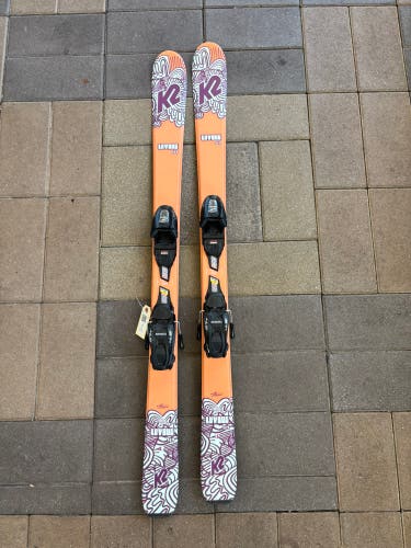 Kid's K2 Luv Bug 124 cm All Mountain Skis | Marker 4.5 Bindings