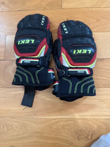 Black Large Kids Unisex Leki Gloves (Used)