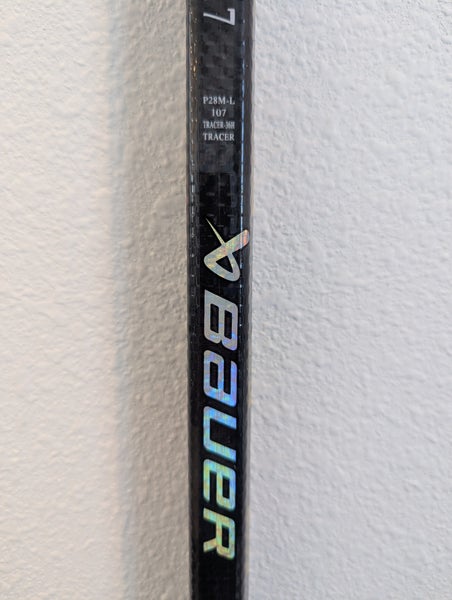 Bauer NEXUS TRACER Hockey Stick LEFTY P28M 107 flex Senior D1 Pro Stock 4" factory ext