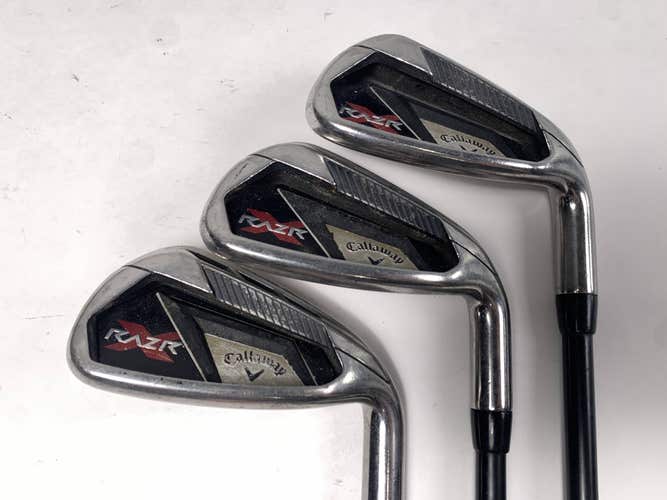 Callaway Razr X Iron Set 8-PW 65g Senior Graphite Mens RH