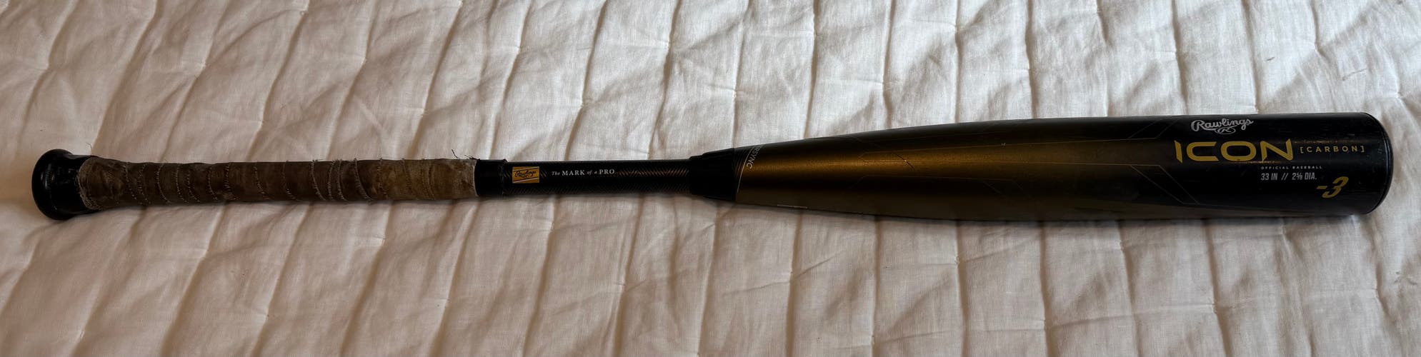 2024 Rawlings Icon Composite BBCOR Certified Bat (-3) 30 oz 33" (Used)