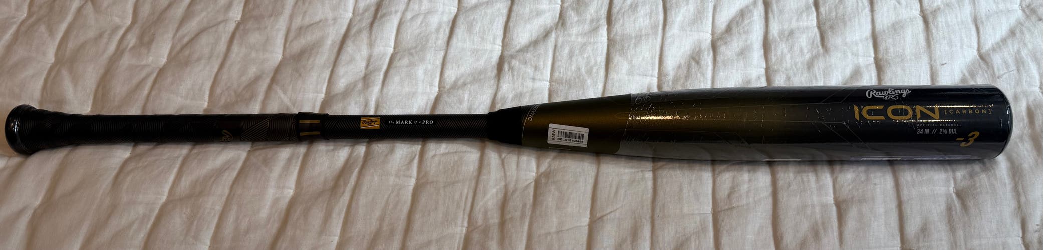 2024 Rawlings Icon Composite BBCOR Certified Bat (-3) 31 oz 34" (New)