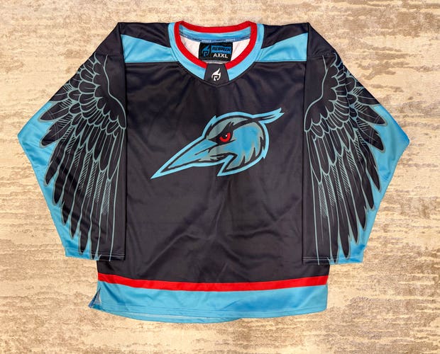 Seattle Heron Wings Navy Adult Mens Beer League Hockey Jersey Set of 3, 2XL XXL
