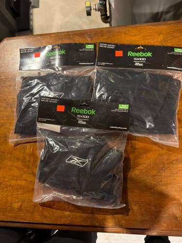 Black Junior Reebok SX100 Socks (New)