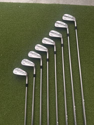 2021 Callaway Apex pro 21 Right Handed Iron Set Stiff Flex (8 Clubs) #4 - #9, PW, GW Steel