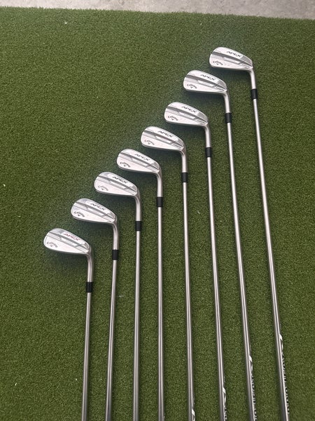 2021 Callaway Apex pro 21 Right Handed Iron Set Stiff Flex (8 Clubs) #4 - #9, PW, GW Steel