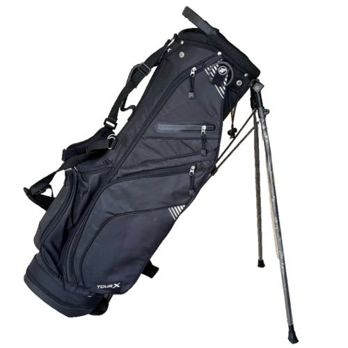 Tour X Unisex Junior Stand/Carry Golf Bag Light Weight Double Shoulder Strap