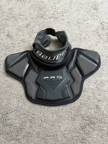 Used Bauer Pro Goalie Neck Guard Sr L/XL BNQ Certified