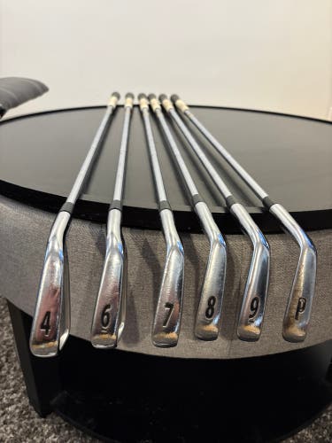 Men's 2010 Titleist 710 CB Right Handed Iron Set Stiff Flex Graphite/Steel Shaft (Used)