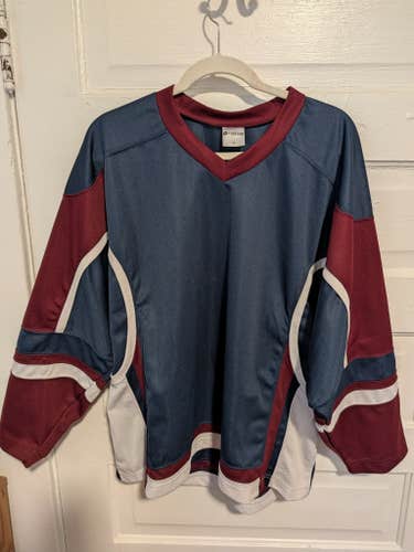 Two (2) Adult Mens Jerseys Blue Medium / White Small, Like New