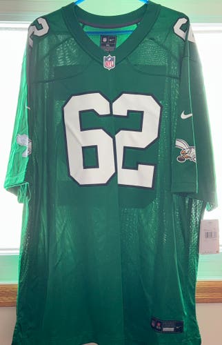 Jason Kelce Philadelphia Eagles Jersey #62 Kelly Green 3XL