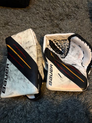 Bauer Hyperlite glove and blocker