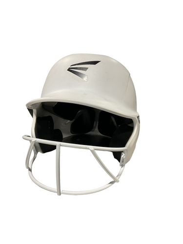 Used Easton WHT HELMET Batting Helmet w/Mask White MD 11834-S000049127