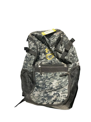 Used Under Armour CAMO SB/BB BACKPACK BB/SB Player Carry Bag Green 11834-S000049102