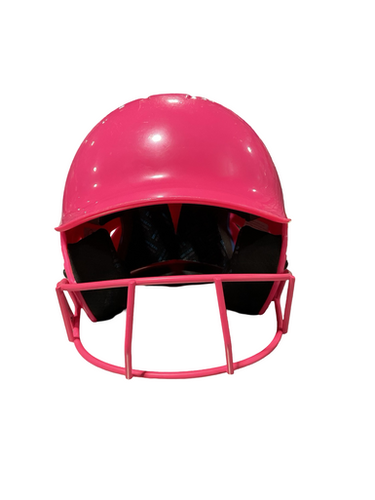 Used Champro SZ 6-6 1/2 Batting Helmet w/Mask Pink SM 11834-S000049166