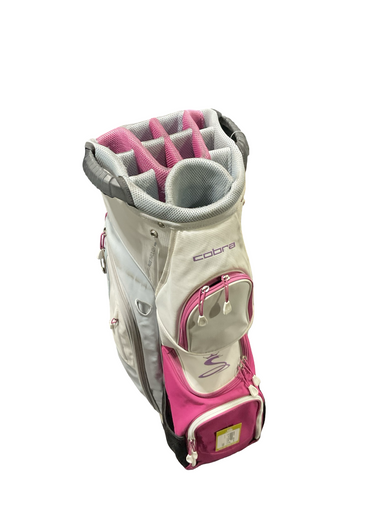 Used Cobra WHT/PINK/GREY GOLF BAG Womens Stand Bag Pink 11834-S000049149