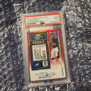 Jalen hurts Optic Contenders rookie auto red /199