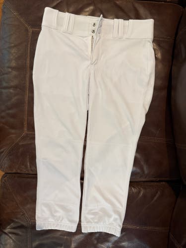 White Women's Medium Adult Champro Game Pants (New)